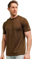 100% Merino Wool T-Shirt Men - Short Sleeve Undershirt Base Layer Top