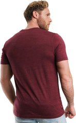 100% Merino Wool T-Shirt Men - Base Layer Top Undershirt with Hiking Socks