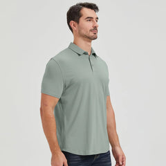 netdraw Men's Ultra Soft Bamboo Viscose Polo Curved Hem S-3XL