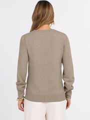 ANRABESS Women’s Fall Long Sleeve V Neck Light Sweaters