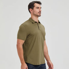 netdraw Men's Ultra Soft Bamboo Viscose Polo Curved Hem S-3XL