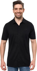 100% Merino Wool Button Up Shirt Men - Long & Short Sleeve Breathable