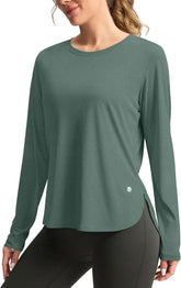 G Gradual Women's Sun Shirts UPF 50+ Long Sleeve Workout Hiking Tops
