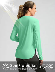 G Gradual Women's Sun Shirts UPF 50+ Long Sleeve Workout Hiking Tops