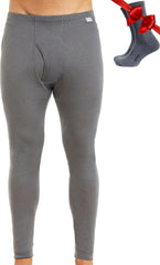 100% Merino Wool Base Layer Mens Pants - Thermal Underwear Long Johns
