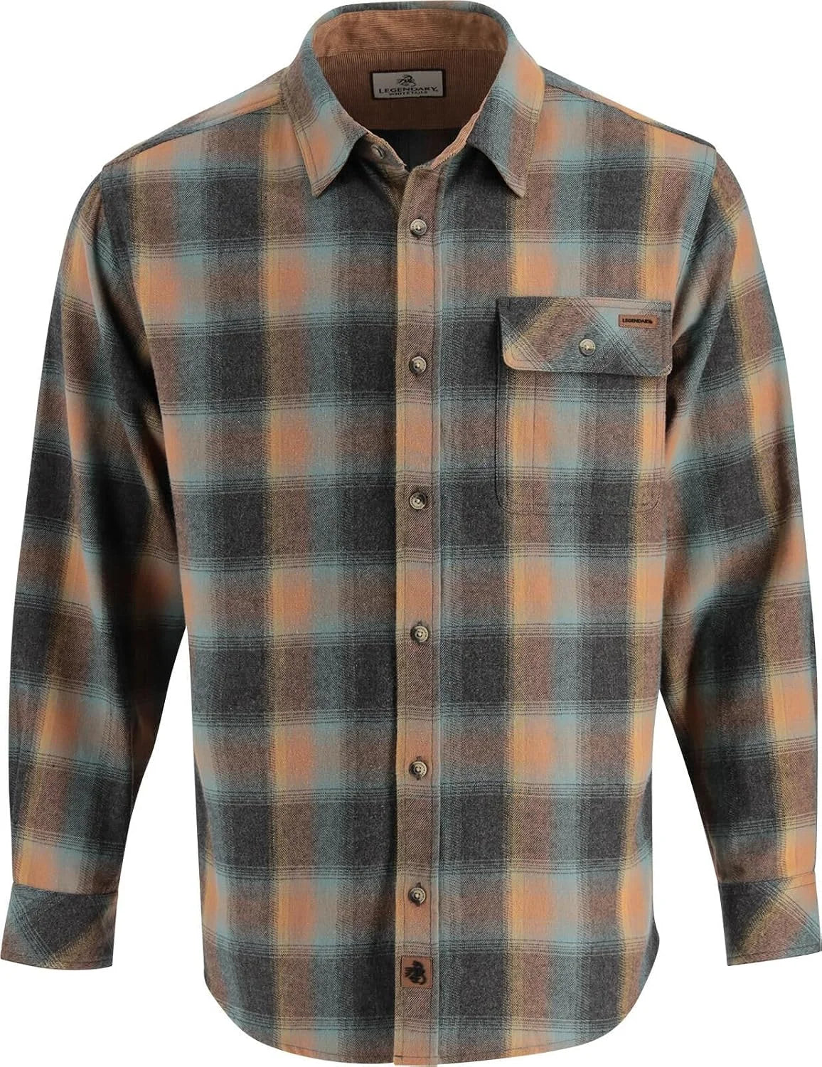 Legendary Whitetails Mens Flannel Long Sleeve Button Down 100% Cotton Shirt