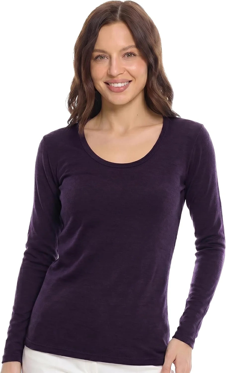 100% Merino Wool Base Layer Women - Thermal Merino Wool Shirt Women