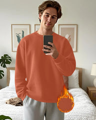 3 Pack Mens Long Sleeve Thermal Shirts Crew Neck Tops