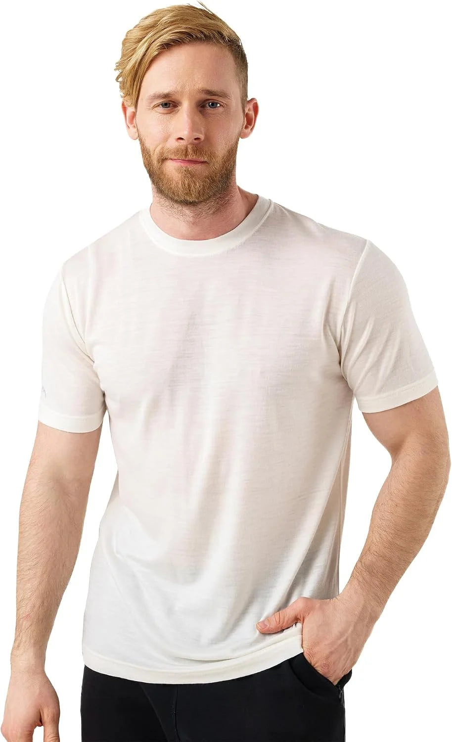 100% Merino Wool T-Shirt Men - Short Sleeve Undershirt Base Layer Top