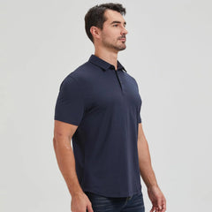 netdraw Men's Ultra Soft Bamboo Viscose Polo Curved Hem S-3XL