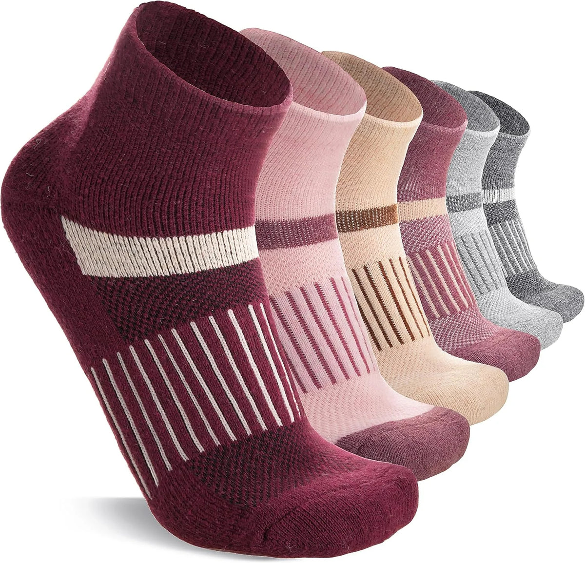 Anlisim Merino Wool Ankle Running Hiking Socks for Women and Men