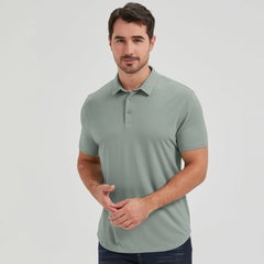 netdraw Men's Ultra Soft Bamboo Viscose Polo Curved Hem S-3XL