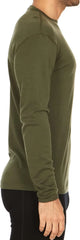 100% Merino Wool - Men's Long Sleeve Crew Shirt - Thermal Base Layer