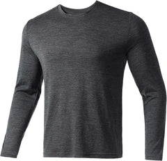 100% Merino Wool Base Layer for Men Long Sleeve Crew Neck Thermal Shirt
