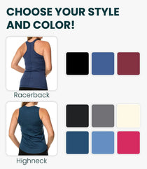 100% Merino Wool Tank Top Women - Active Sleeveless Undershirt Base Layer