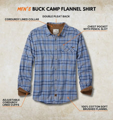 Legendary Whitetails Mens Flannel Long Sleeve Button Down 100% Cotton Shirt
