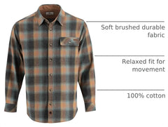 Legendary Whitetails Mens Flannel Long Sleeve Button Down 100% Cotton Shirt