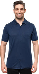 100% Merino Wool Button Up Shirt Men - Long & Short Sleeve Breathable