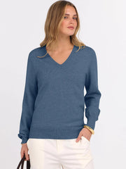 ANRABESS Women’s Fall Long Sleeve V Neck Light Sweaters