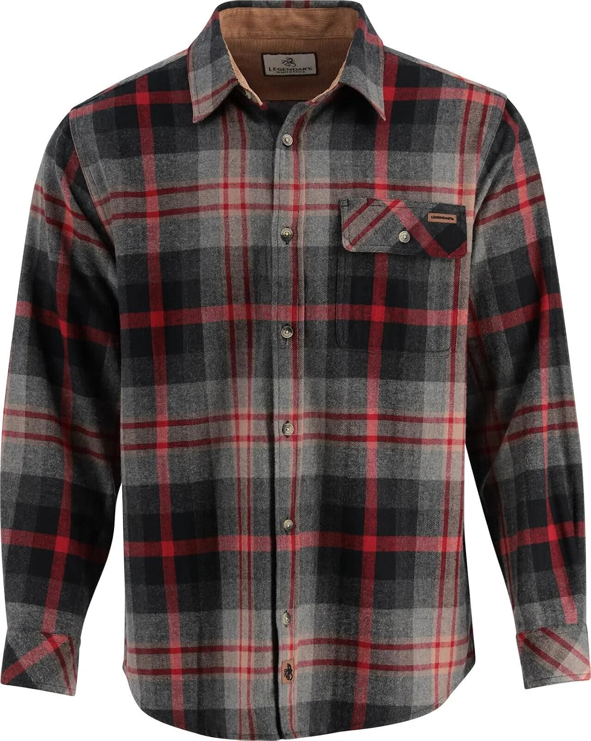 Legendary Whitetails Mens Flannel Long Sleeve Button Down 100% Cotton Shirt