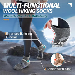 Anlisim Merino Wool Ankle Running Hiking Socks for Women and Men