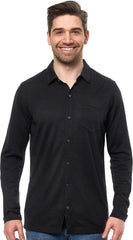 100% Merino Wool Button Up Shirt Men - Long & Short Sleeve Breathable