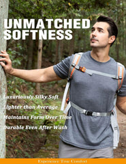 Merino Protect 100% Merino Wool T Shirts for Men Odor Resistance Base Layer Hiking Travel T-Shirt Soft Undershirt