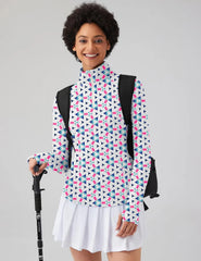LOMON Women Long Sleeve Shirts Sun Protection 1/4 Zip Summer Quick Dry Hiking Shirts Quarter Zip Pullover for Women