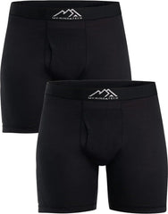 100% Merino Wool Underwear Mens - 1-2 Pack Boxer Briefs for Men 17.5um