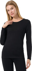 100% Merino Wool Base Layer Women Soft Thermal Long Sleeve Everyday Shirt