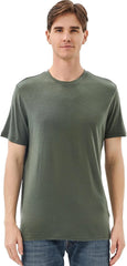 Merino Protect 100% Merino Wool T Shirts for Men Odor Resistance Base Layer Hiking Travel T-Shirt Soft Undershirt