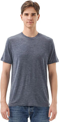 Merino Protect 100% Merino Wool T Shirts for Men Odor Resistance Base Layer Hiking Travel T-Shirt Soft Undershirt