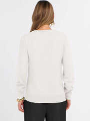 ANRABESS Women’s Fall Long Sleeve V Neck Light Sweaters