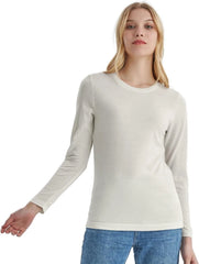 100% Merino Wool Base Layer Women Soft Thermal Long Sleeve Everyday Shirt