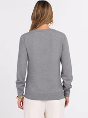 ANRABESS Women’s Fall Long Sleeve V Neck Light Sweaters