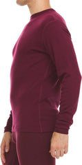 100% Merino Wool - Men's Long Sleeve Crew Shirt - Thermal Base Layer
