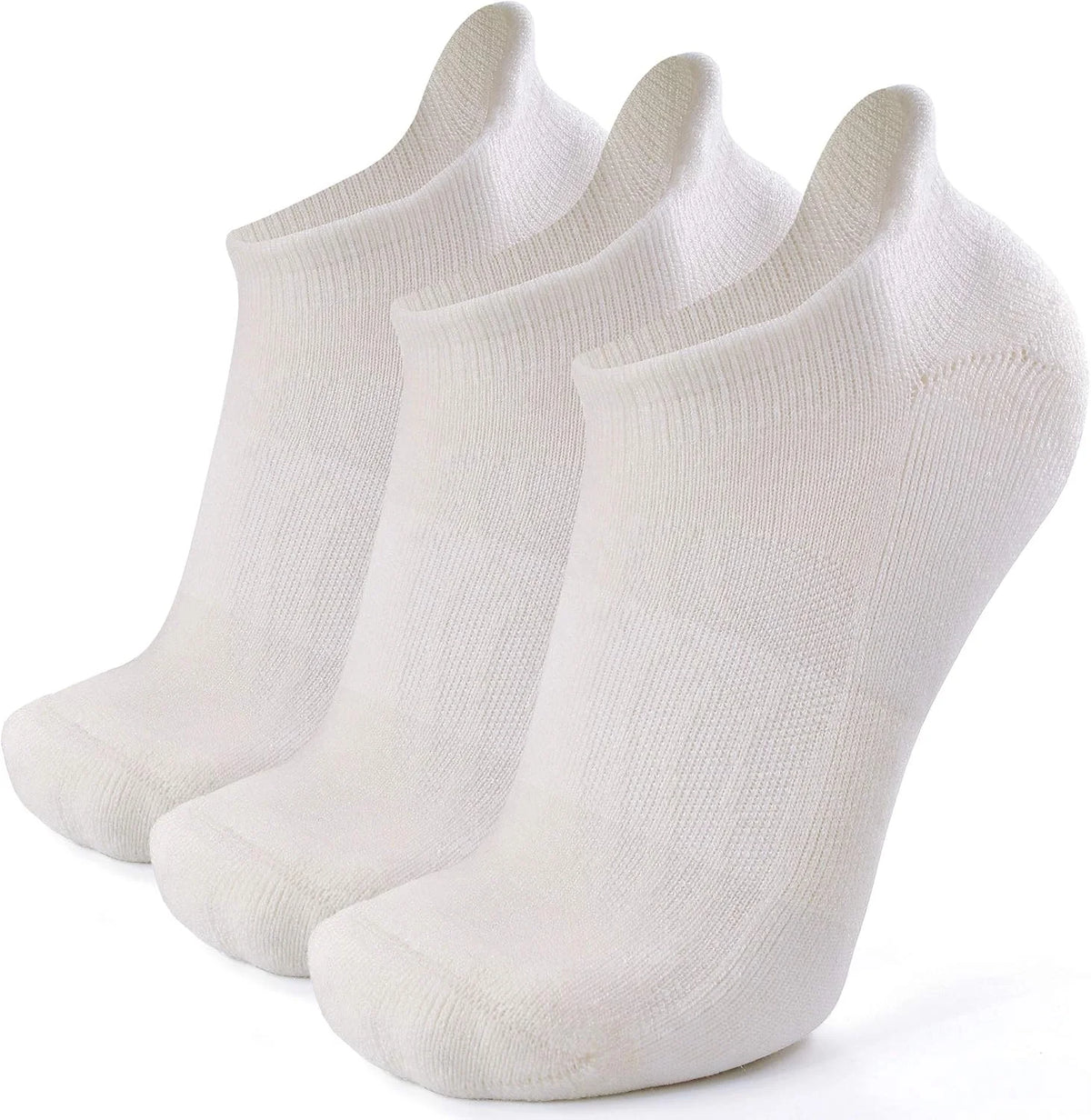 Busy Socks Merino Wool Compression Support Ankle Running Hiking Socks for Men Women, Soft Thick Cushion Tab Socks 3/6 Pairs