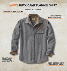 Legendary Whitetails Mens Flannel Long Sleeve Button Down 100% Cotton Shirt