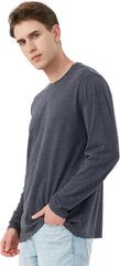 100% Merino Wool Base Layer for Men Long Sleeve Crew Neck Thermal Shirt
