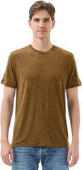 Merino Protect 100% Merino Wool T Shirts for Men Odor Resistance Base Layer Hiking Travel T-Shirt Soft Undershirt