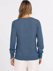 ANRABESS Women’s Fall Long Sleeve V Neck Light Sweaters