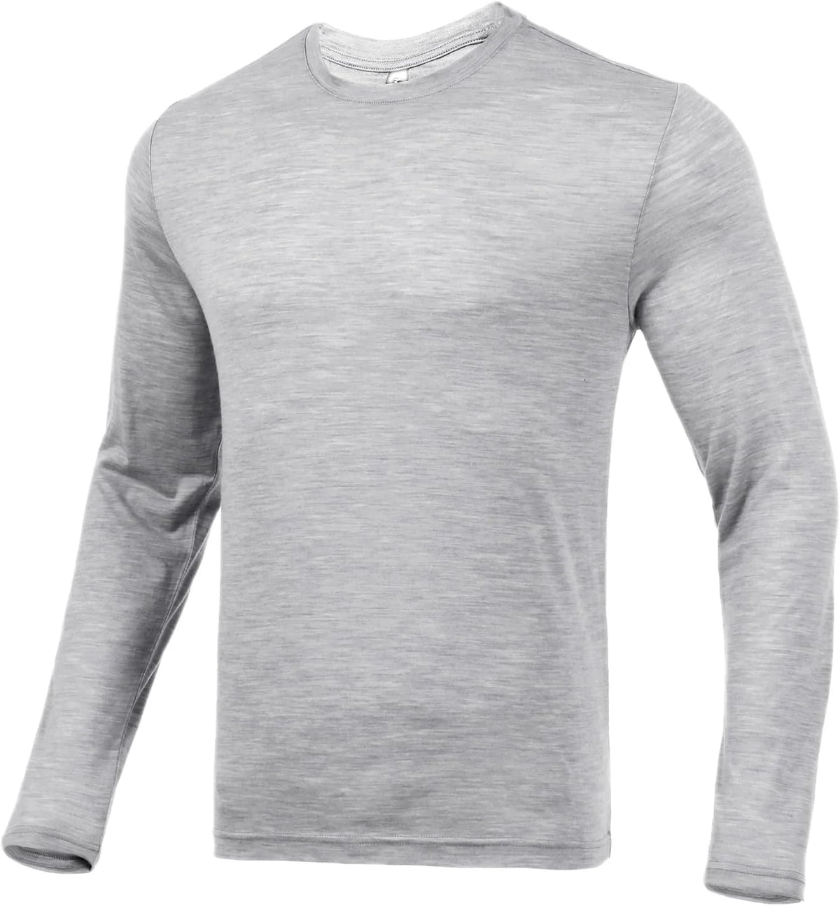 100% Merino Wool Base Layer for Men Long Sleeve Crew Neck Thermal Shirt