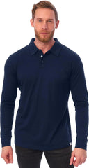 100% Merino Wool Polo Shirt Men - Short & Long Sleeve Shirt Base Later | Lightweight, Breathable Merino Wool, Naturally Anti-Odor, Moisture-Wicking, Ideal for Active, Travel, Everyday Wear, Layering
