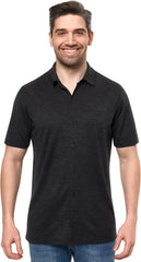 100% Merino Wool Button Up Shirt Men - Long & Short Sleeve Breathable