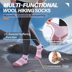 Anlisim Merino Wool Ankle Running Hiking Socks for Women and Men