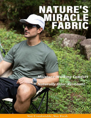 Merino Protect 100% Merino Wool T Shirts for Men Odor Resistance Base Layer Hiking Travel T-Shirt Soft Undershirt
