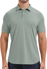 netdraw Men's Ultra Soft Bamboo Viscose Polo Curved Hem S-3XL