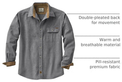 Legendary Whitetails Mens Flannel Long Sleeve Button Down 100% Cotton Shirt