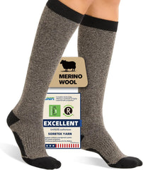 Merino Wool Compression Socks for Women Men 15-20 mmHg for flying