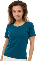100% Merino Wool Shirt Women - Short Sleeve Tee Base Layer Top Undershirt